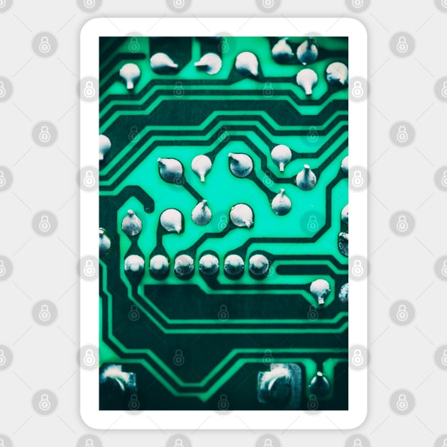 Circuit Board Sticker by David Lichtneker